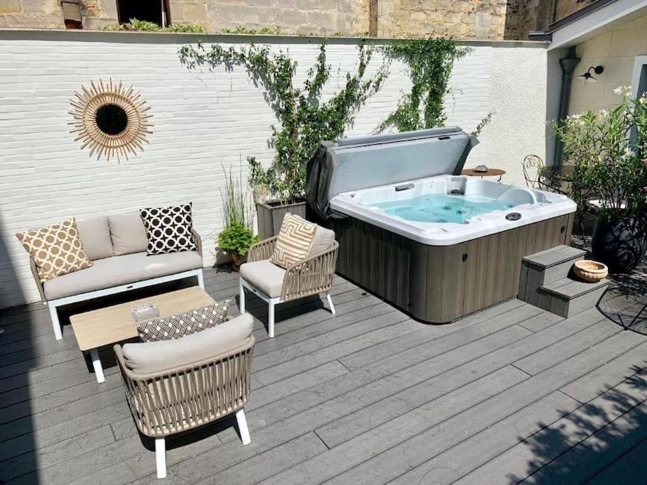 Maison D'Hotes, Terrasse & Jacuzzi En Plein Centre Bordeaux Exterior foto